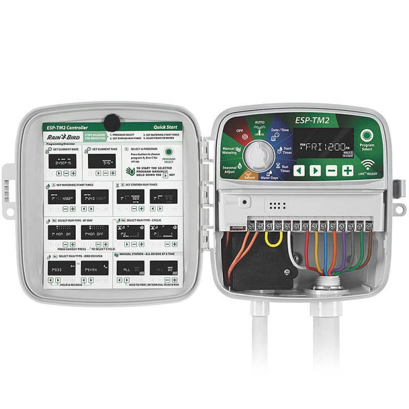 Контролер системи зрошення Rain Bird ESP-TM2-4, на 4 зони поливу (F54224) 4