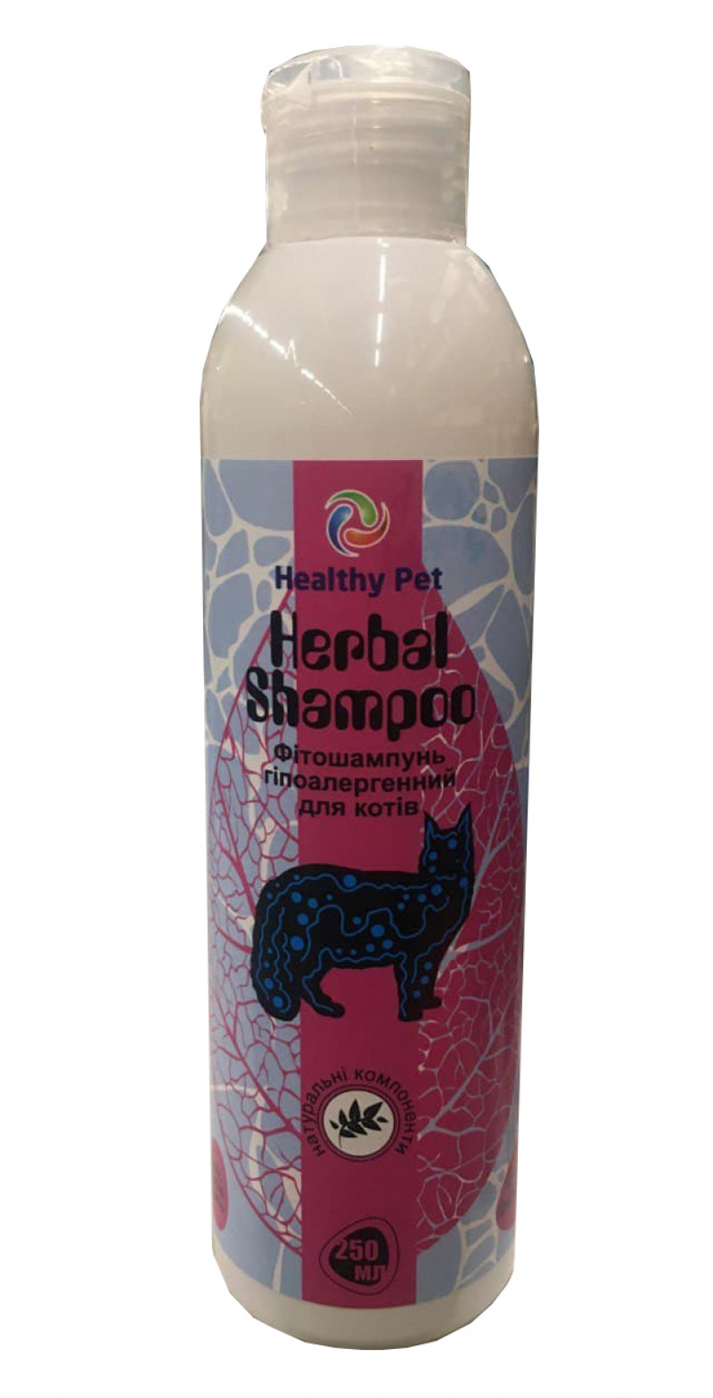 Фитошампунь Healthy Pet Herbal Shampoo гипоаллергенный для котов, 250 мл 1