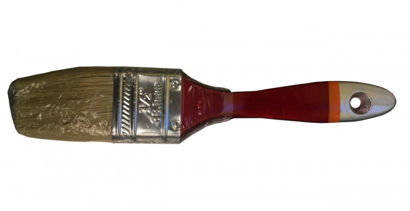 Пензель тип Євро 1,5 `` натуральний ворс, Сталь (38500) 1