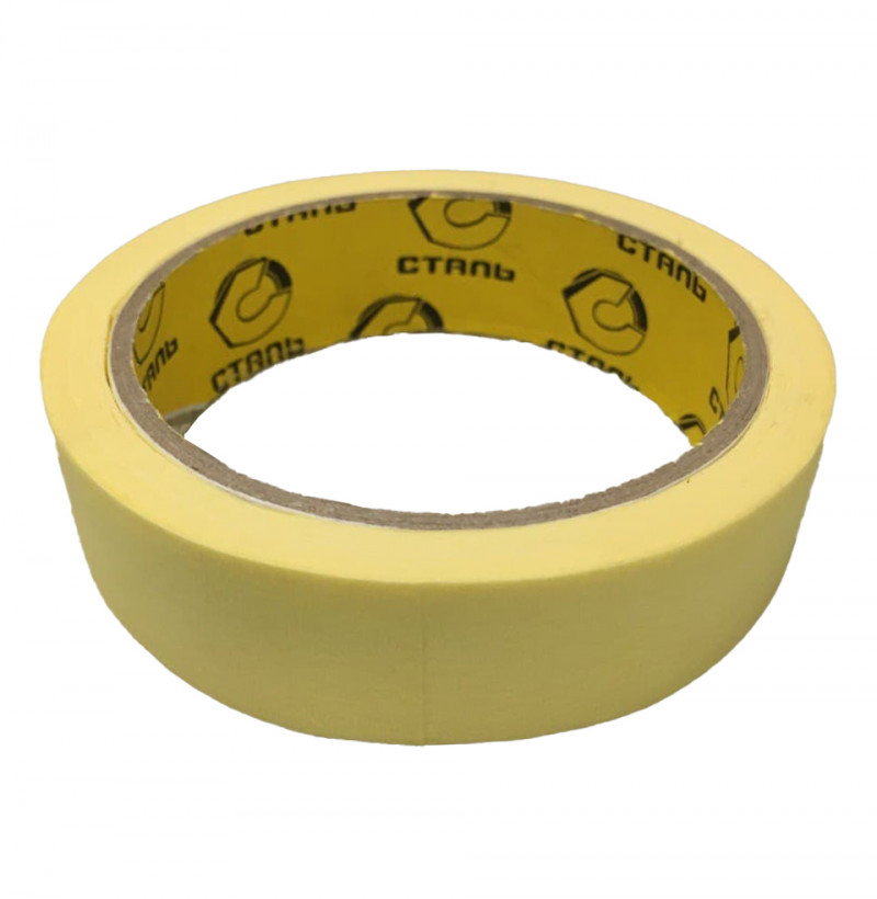 Стрічка малярська серія Профі 25 мм*20 м*150 мкм, Сталь (65522)