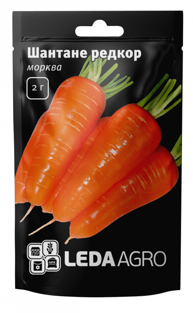 Насіння моркви Шантане Ред Кор, 2г, насіння Леда Агро 1