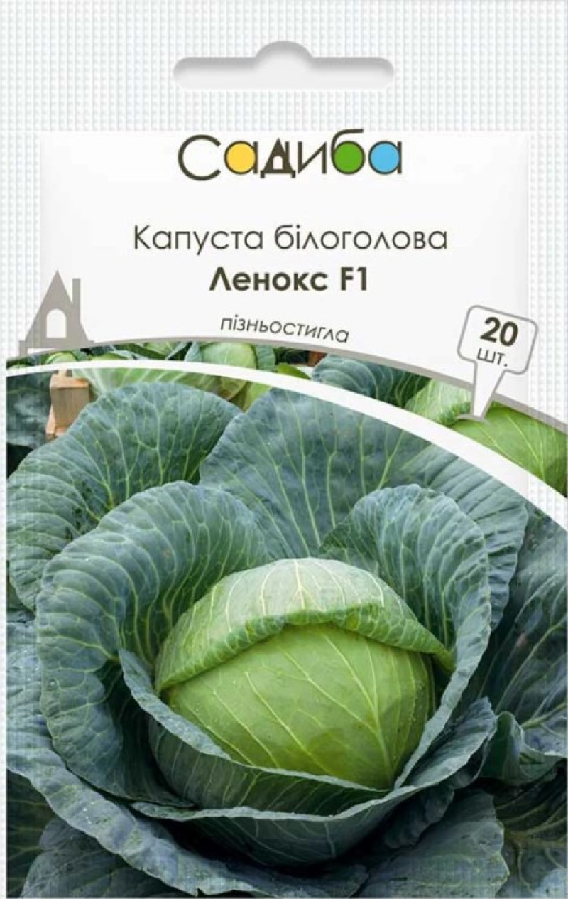 Насіння капусти Ленокс F1, 20шт, Bejo, Голландія, насіння Садиба Центр 1