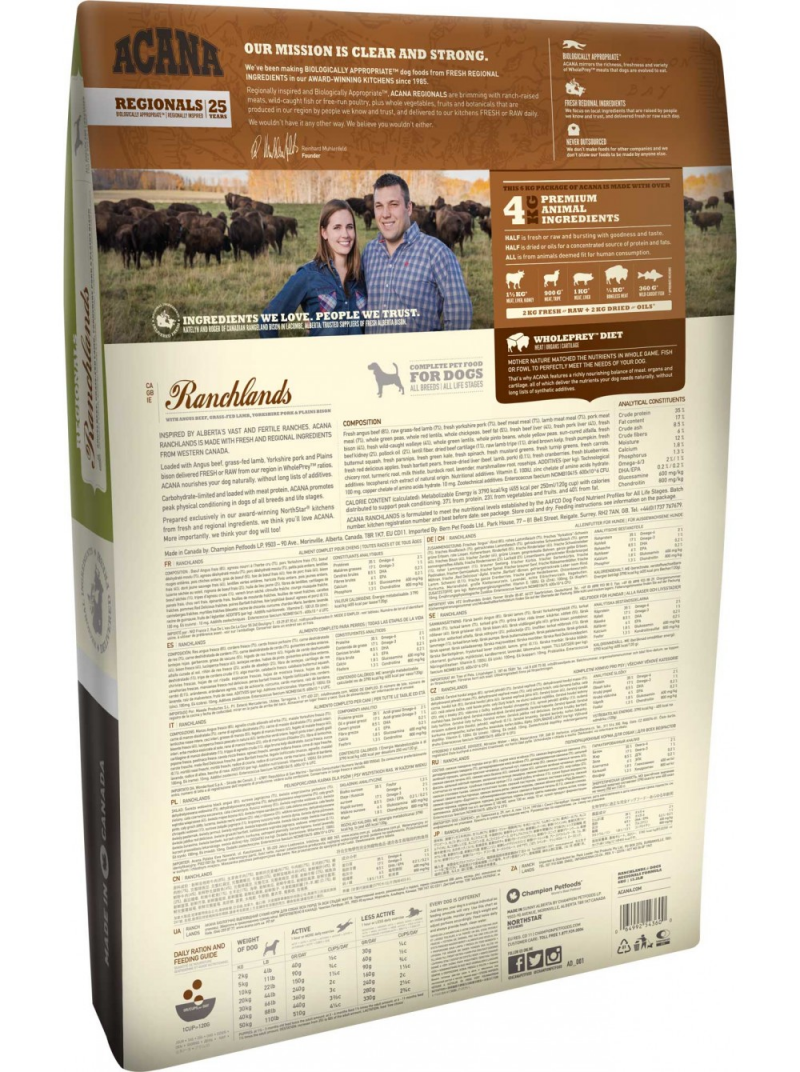 Сухий корм для собак Акана Ренчлендс, 2,0 кг 2