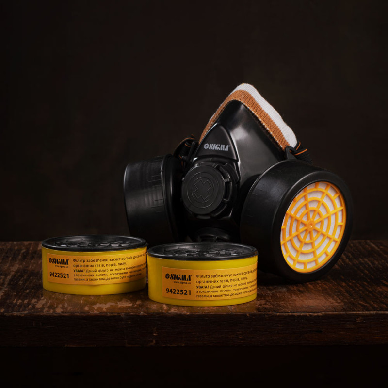 Фільтр вугільний для респіратора Sigma, 9422521 3
