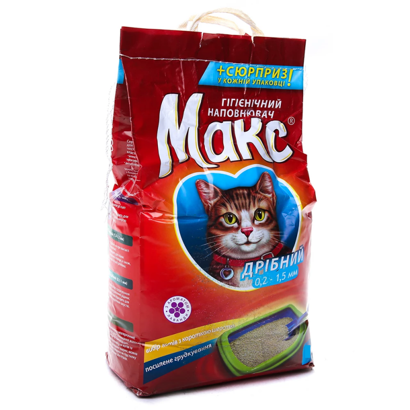 Гигиенический наполнитель туалетов для котов Topsi МАКС мелкий, 2,5 кг 1