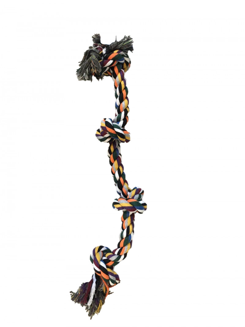 Іграшка Trixie канат з 4-ма вузлами 54 см / 360 гр 1