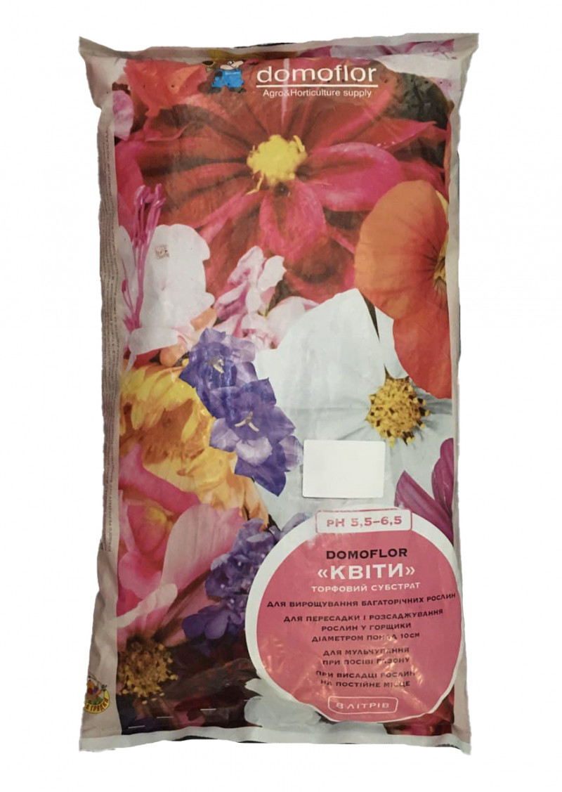 Субстрат Domoflor Mix-4 Квіти, 8 л 1