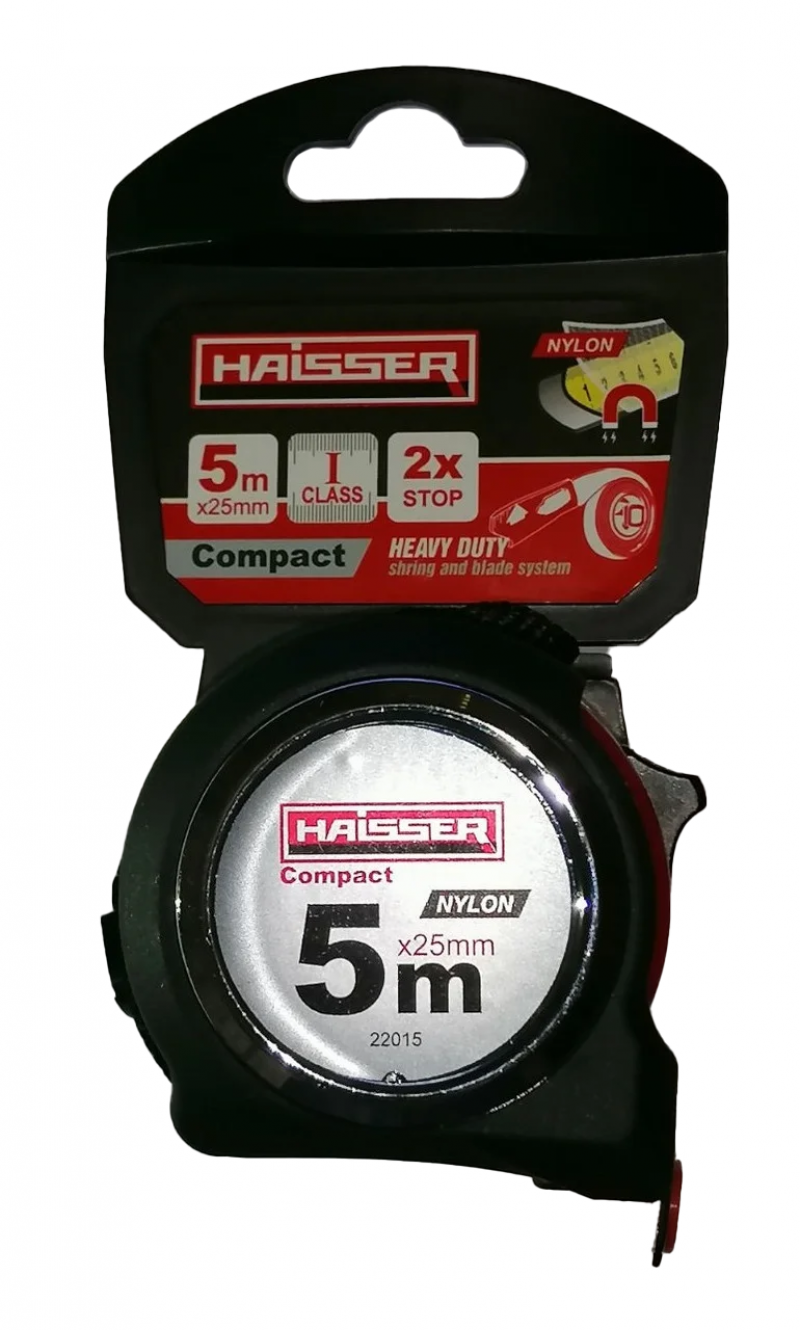 Рулетка измерительная Compact 5 м x 25 мм, Haisser (84378) 2