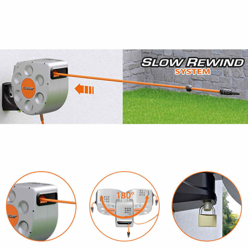 Котушка автоматична Claber 8697 Rotoroll Evolution 1/2 - 30 м (82706) 3