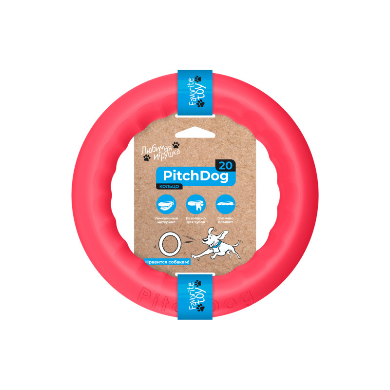 Кільце для апортировки Collar PitchDog 20, червоне (62377) 1