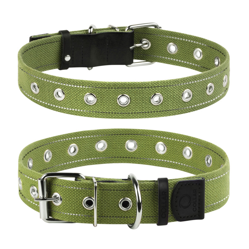 Нашийник для собак Collar з бавовняної стрічки, безрозмірний, 35 мм/63 см (6756)