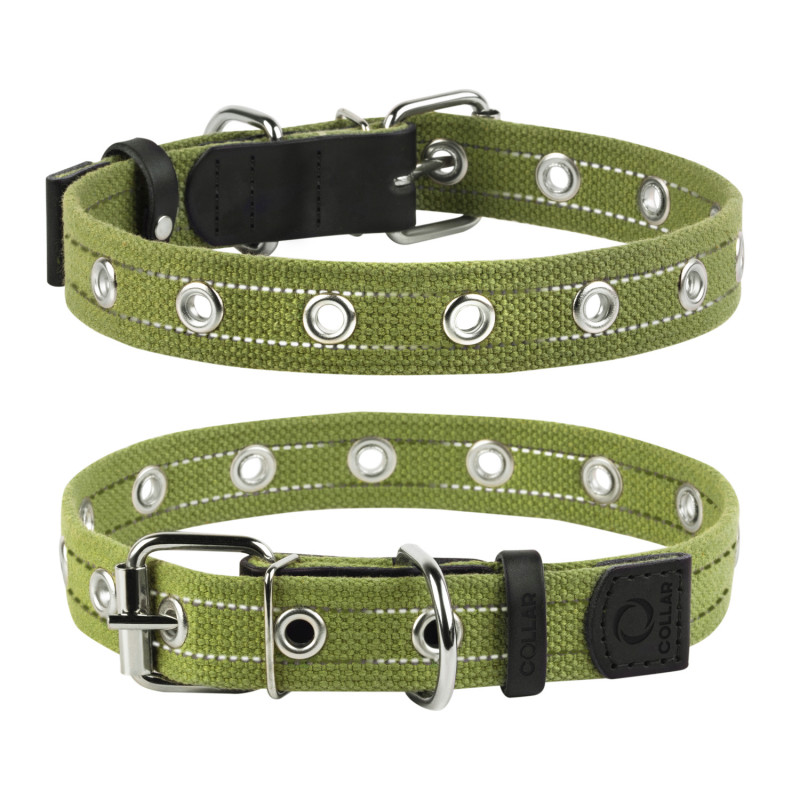Нашийник для собак Collar з бавовняної стрічки, безрозмірний, 25 мм/52 см (6755) 1