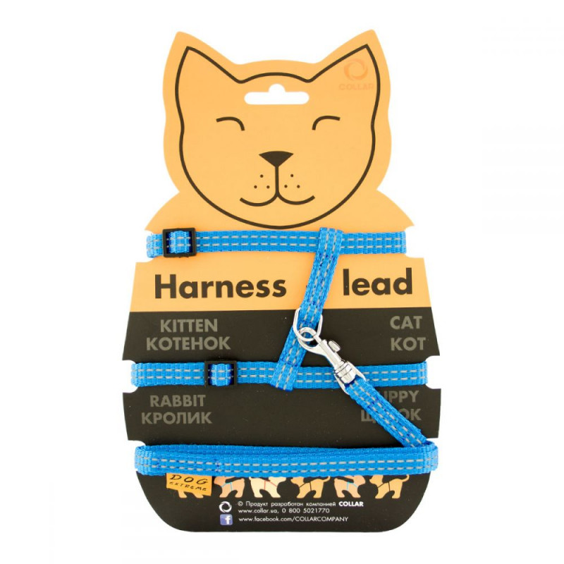 Шлея з повідцем Collar Dog Extreme, 10 мм / 110 см, А: 20-30 см, В: 25-40 см (4285 2) 3