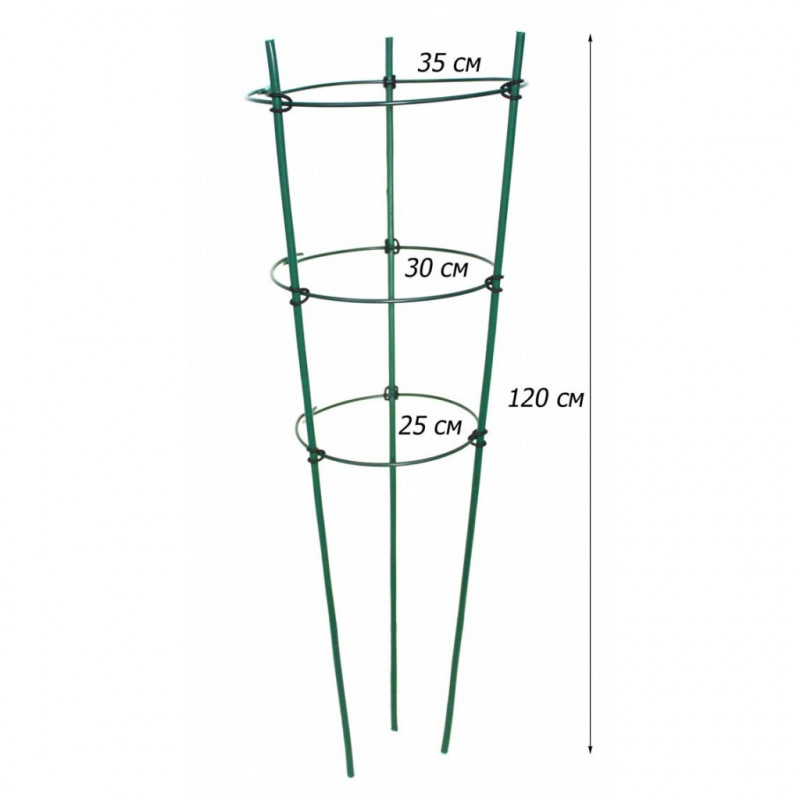 Підтримка для рослин Elsa, 3 кільця, 120 см (IFR-120) 2