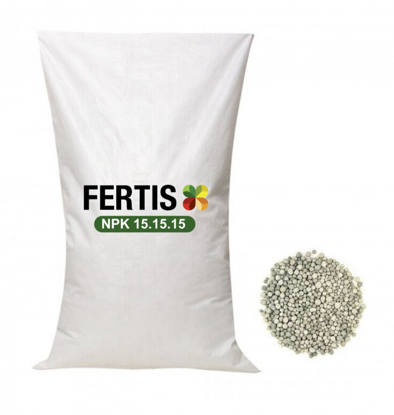 Комплексне мінеральне добриво Fertis (Фертіс), 25кг, NPK 15.15.15