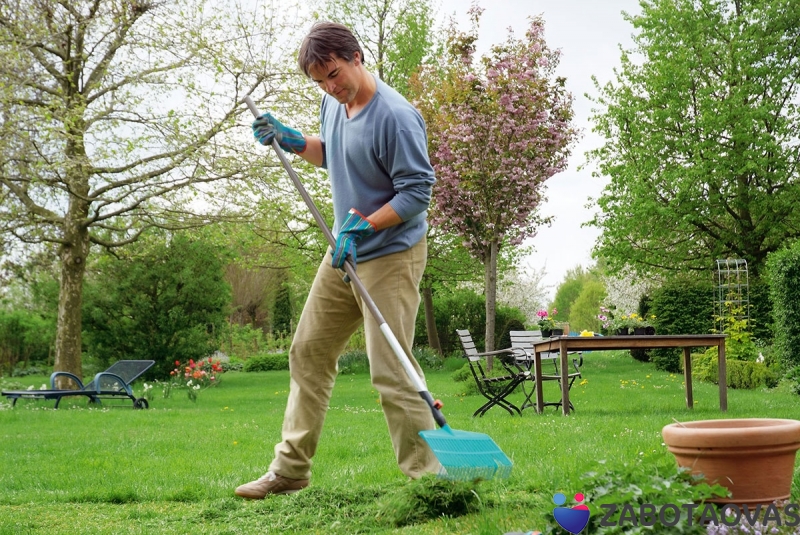 Граблі пластикові для газону, Gardena, 03101 2