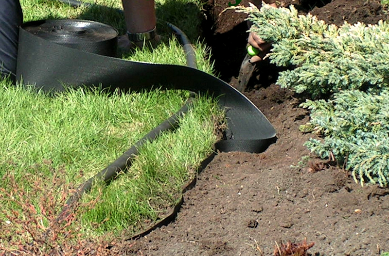 Бордюрная лента Экобордюр стандарт (зеленая), 11см х 10м 3