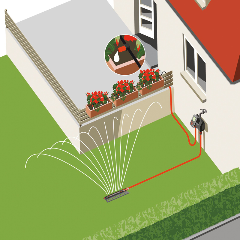 Дождеватель Aquazoom 250/2 Comfort, Gardena, 01973 3