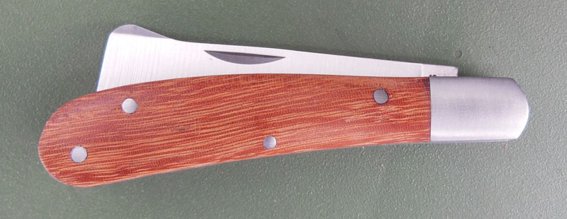 Ніж садовий, 173 мм, складаний, купулировочный, дерев'яна ручка, Палісад, 790028 2