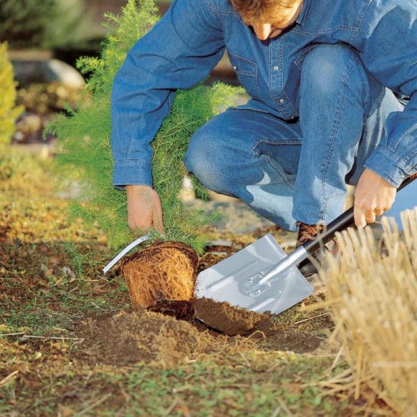 Лопата із закругленим лезом, полегшена, Fiskars, 131503 3