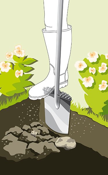 Лопата штикова Terraline Т-подібна, Gardena, 03771 6