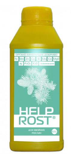 Органо-мінеральне добриво для хвойних HelpRost (ХелпРост) Жива Земля, 500 мл