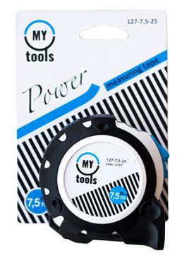 Рулетка измерительная Power, 7,5мх25мм, My Tools, 127-7,5-25 7