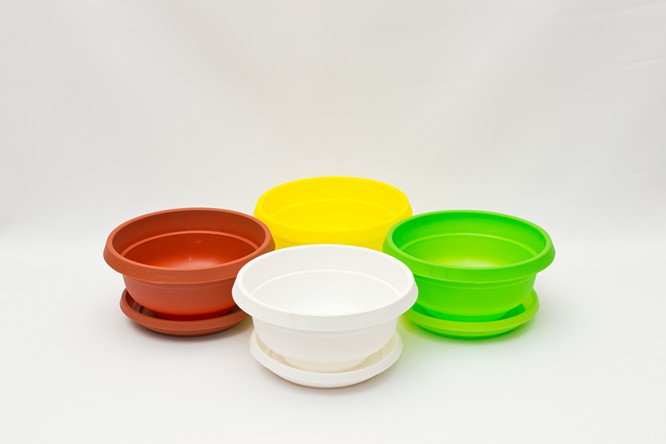 Горщик Фіалка з піддоном, D145, 0.6 л, 145х70х70, салатовий 2