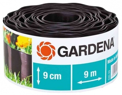 Бордюр садовий (чорний), 9см х 9м, Gardena, 00530