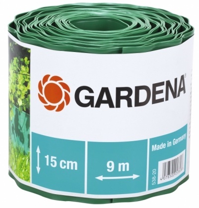 Бордюр садовий (зелений), 15см х 9м, Gardena, 00538