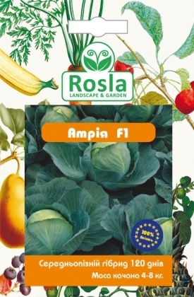 Насіння капусти б/к Атрія F1, 20шт, Seminis, Голандія, Насіння TM ROSLA (Росла)
