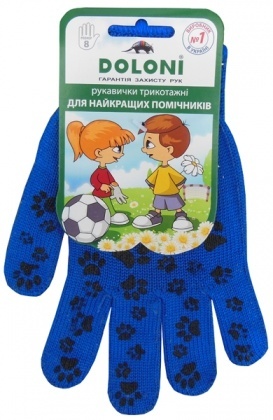 Перчатки детские ПВХ с рисунком, 672