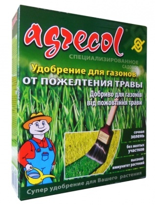 Комплексне мінеральне добриво від пожовтіння газону Agrecol (Агрекол), 1 кг
