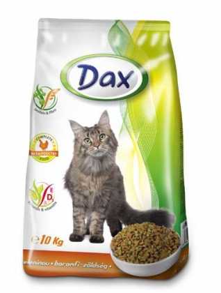 Сухой корм для кошек Dax птица и овощи, 10кг