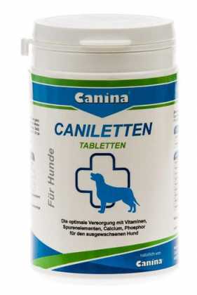 Витамины для собак Canina Caniletten, активный кальций, 150 табл.