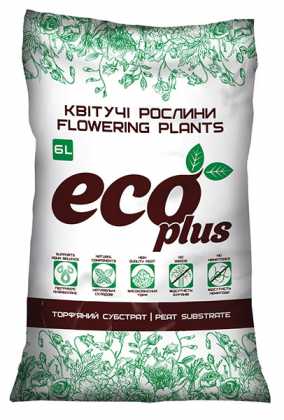 Субстрат для квітучих рослин Eco plus, 6л, Peatfield (Пітфілд)