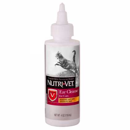 Nutri-Vet Ear Cleanse НУТРІ-ВЕТ ЧИСТІ ВУХА вушні краплі для кішок, 118 мл