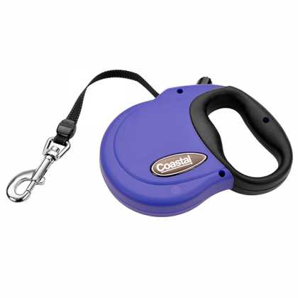 Поводок-рулетка для собак до 50кг Power Walker, синяя, 500см