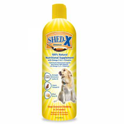 SynergyLabs Shed-X Dog СИНЕРДЖИ ЛАБС ШЕД-ІКС ДОГ добавка для вовни собак, проти линьки