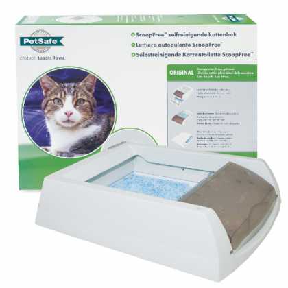 Автоматический туалет для котов PetSafe ScoopFree, в комплекте силикагелевый наполнитель 