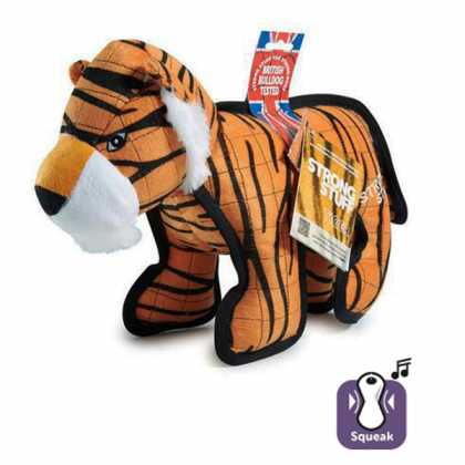 Flamingo Strong Tiger ФЛАМІНГО ТИГР суперміцна м'яка іграшка для собак, 28х9,5х28 см