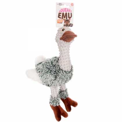 Flamingo EMU PLUSH страус ему м'яка іграшка для собак, плюш