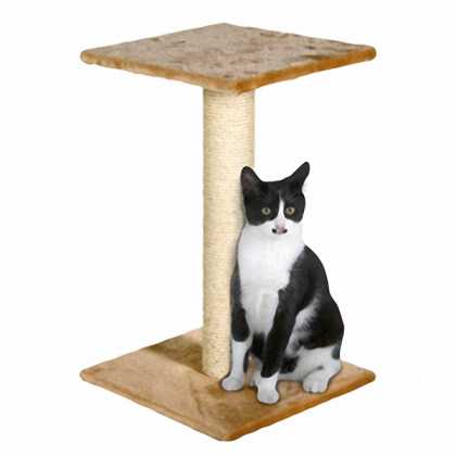 Flamingo Steffi Beige ФЛАМІНГО СТЕФА когтеточка для кішок, з платформою, бежевий, 38х38х60см