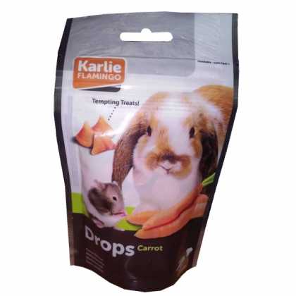 Flamingo (ФЛАМІНГО) DROPS CARROT ласощі для гризунів дропси з морквою