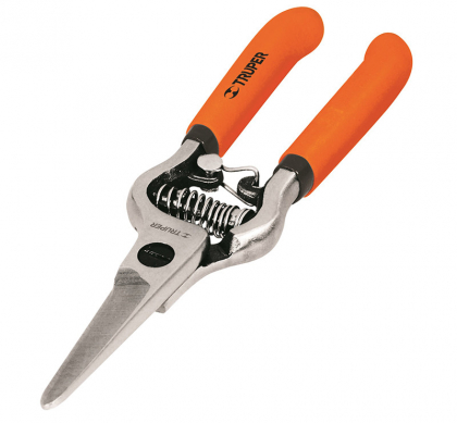 Секатор, прямий тонкий, PVC, виноградний, 150мм, T-20