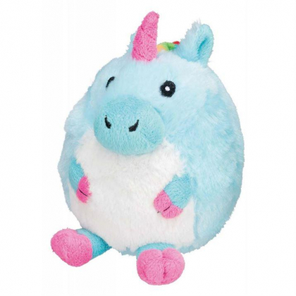 Єдиноріг круглий з пищалки, 16 см, плюш