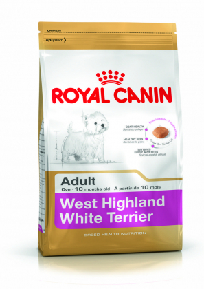 Корм Роял Канин для собак West Highland White Terrier Adult (от 10 месяцев порода Вест-хайленд уайт терьер) 500 г