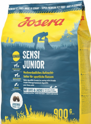Корм для собак Йозера Сенсі джуніор 900 г.(птах-лосось)