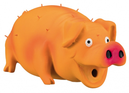 Поросенок со щетиной латекс, хрюкающий 21 см