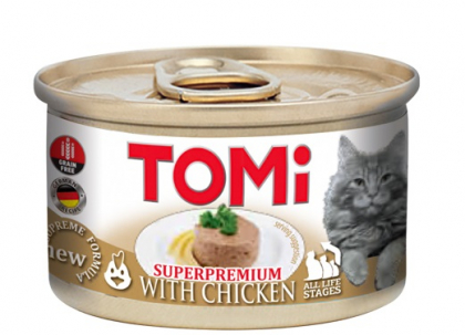 201039 TOMi NEW SUPERPREMIUM курица, мусс, банка 85 г